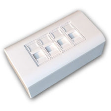 Datacom CAT5E STP 4 × RJ45 fali aljzat (2368) villanyszerelés