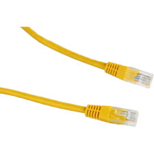 Datacom CAT5E UTP, 1.5m, sárga (1485) kábel és adapter