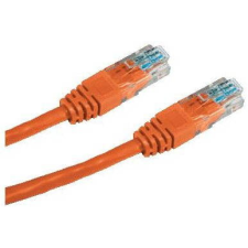 Datacom CAT5E UTP, 3 m, narancssárga kábel és adapter