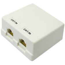 Datacom CAT5E UTP RJ45 2x felületre szerelt kábel és adapter