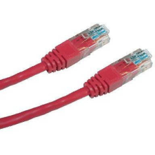 Datacom CAT6 UTP, 1m, piros (15912) kábel és adapter