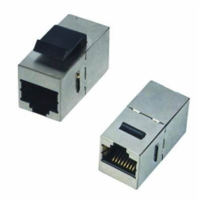Datacom Panelos csatlakozó STP, CAT6, 2× RJ45, 8p8c, egyenes kábel és adapter