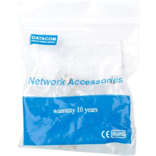 Datacom RJ45, CAT5E, UTP, 8p8c, vezetékre, 10-pack kábel és adapter