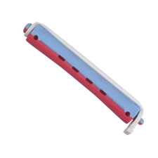  Dauercsavaró műanyag 12db/csomag EuroStil 10mm piros-kék hajformázó