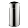 DAY-CO METAL Fedél nélküli, rozsdamentes acél szemetes kuka, 40 liter, 28X67CM, fényes 430SS 4db/karton