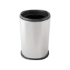 DAY-CO METAL Fedél nélküli, rozsdamentes acél szemetes kuka, 5 liter, 18x26cm, fényes 430SS, 12db/karton