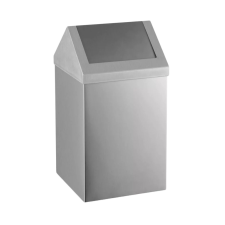 Dayco rozsdamentes acél billenőfedeles szemetes 16L szemetes