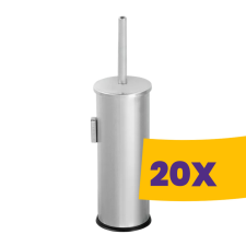 Dayco rozsdamentes acél falra szerelhető WC kefe (Karton - 20 db) takarító és háztartási eszköz