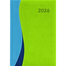DAYLINER Dubai Naptár tervező A5 heti 2026 kék-zöld határidőnapló