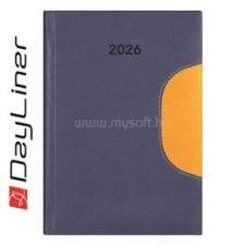 DAYLINER Határidőnapló Memphis A5 napi, fehér lapokkal kék-sárga 2026. (DAYLINER_57822) határidőnapló