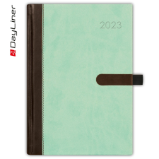 DAYLINER Határidőnapló Winner A5 heti fehér lapokkal Menta Dayliner 2023. határidőnapló