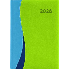 DAYLINER Naptár, tervező, A5, heti, DAYLINER, Dubai, kék-zöld (NDA5HKZU) határidőnapló