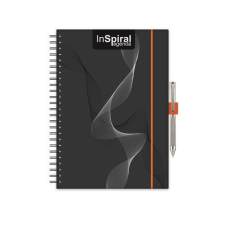DAYLINER Naptár, tervező, A5, heti, DAYLINER, InSpiral, fekete-narancs (NSA5HFKNU) határidőnapló