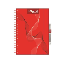 DAYLINER Naptár, tervező, A5, heti, DAYLINER, InSpiral, piros-piros (NSA5HPPU) határidőnapló
