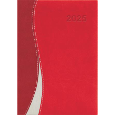 DAYLINER Naptár, tervező, A5, heti, DAYLINER "Dubai", piros-piros határidőnapló