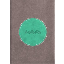 DAYLINER Naptár, tervező, A5, napi, DAYLINER Central, szürke-türkiz (NCEA5SZTU) határidőnapló