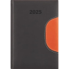 DAYLINER Naptár, tervező, A5, napi, DAYLINER "Memphis", fekete-narancs