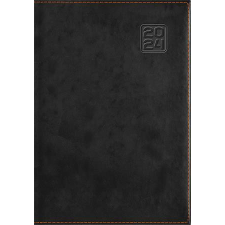 DAYLINER Naptár, tervező, A5, napi, DAYLINER "Square", fekete határidőnapló