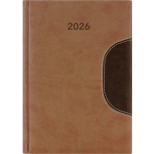 DAYLINER Naptár, tervező, B5, heti, DAYLINER Memphis, barna-csokoládé (NMB5BCSU) határidőnapló