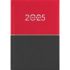 DAYLINER Naptár, tervező, B6, heti, DAYLINER "Contrast", piros-fekete