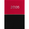 DAYLINER Naptár, tervező, B6, heti, DAYLINER Contrast, piros-fekete (NCB6PFKU)