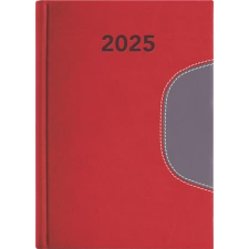 DAYLINER Naptár, tervező, B6, heti, DAYLINER "Memphis", piros-szürke határidőnapló