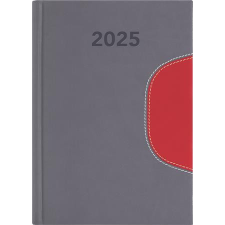 DAYLINER Naptár, tervező, B6, heti, DAYLINER "Memphis", szürke-piros határidőnapló