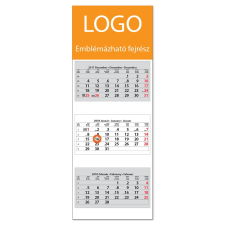 DAYLINER SP3, 3 tömbös 3 hónapos speditőr naptár - Üres, nyomtatható fejrésszel naptár, kalendárium
