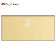 DAYLINER Zsebnaptár krémszínű lapokkal fekvő MyPastel Sárga Dayliner 2023. naptár, kalendárium