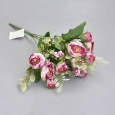 DC Boglárka csokor bogyóval cirmos pink dekorációs kellék