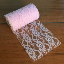 DC Csipke szalag rózsaszín 9-11cm x 9,3m dekorációs kellék