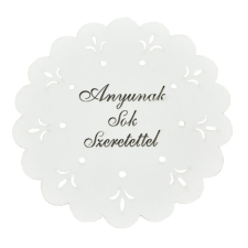 DC Díszes tábla koszorúra "Anyunak sok szeretettel" 18cm dekorációs kellék