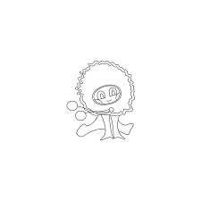 DC Fa figura - Áttört szárnyú lepke 5cm x 4cm dekorációs kellék