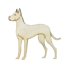 DC Fa figura - Dán dog 8cm x 9cm dekorációs kellék