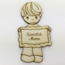 DC Fa kisfiú figura - Szeretlek Mama 5cm x 9,5cm dekorációs kellék