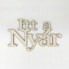 DC Fa &quot;Itt a nyár&quot; felirat 20cm x 12cm - natúr dekorációs kellék