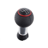 DCR Audi A3 8L 96-03 sebességváltó gomb FEKETE + PIROS GYŰRŰ 5 SEBESSÉGES