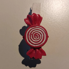 DD Mini csipeszek cukorkák, 4,5cm rózsaszín cukorka dekorációs kellék