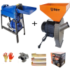 DDT PROMO* Csomag Gabonamalom, cséplő és cső, 3,5 kW + Elektromos kukoricacséplő/kukoricatisztító gép kukorica tisztítására, DDT Profi, motorral együtt, 1500 W, 800 kg/h, Be/ki gomb