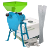 DDT Wertcraft malom, nagy tál támasztékkal 3,5 Kw, 2850 ford./perc, 4 szita, 20 kalapács, maximális törőképesség 350 kg/h + 5 raffia zsák