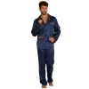 De Lafense Adam szatén férfi pizsama, sötétkék XL