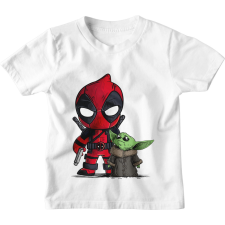 Deadpool és Baby Yoda - Gyerek Póló gyerek póló