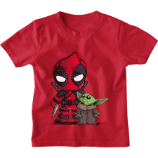 Deadpool és Baby Yoda - Gyerek Póló gyerek póló