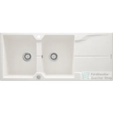 Deante ANDANTE gránit mosogató, 2 medencés, csepegtetővel, 1160x500 mm, alabástrom ZQN_A213 mosogatótálca