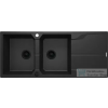 Deante ANDANTE gránit mosogató, 2 medencés, csepegtetővel, 1160x500 mm, grafit metál ZQN_G213