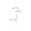 Deante Concealed shower set with overhead shower - with horizontal mixer