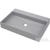 Deante Correo ráültethető gránit mosdó 60x40 cm, túlfolyó nélkül, szürke CQR_SU6S