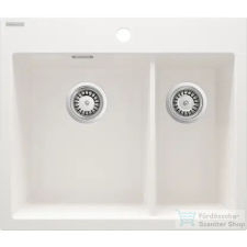 Deante ERIDAN gránit mosogató, 1,5 medencés, alabástrom ZQE_A503 mosogatótálca