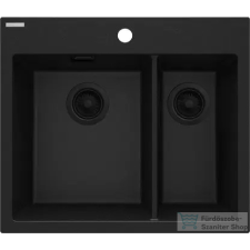 Deante ERIDAN gránit mosogató, 1,5 medencés, grafit metál ZQE_G503 mosogatótálca