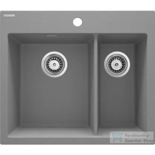 Deante ERIDAN gránit mosogató, 1,5 medencés, metálszürke ZQE_S503 mosogatótálca